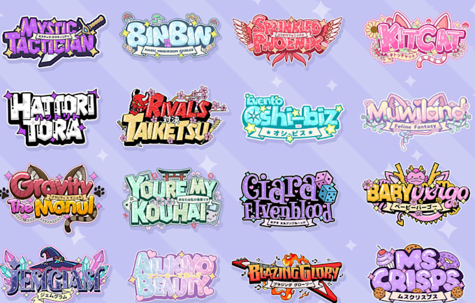 design a cute kawaii logo for vtuber and streamer