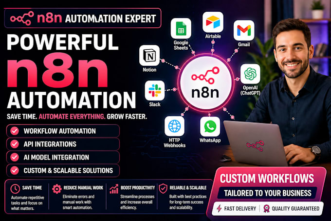 build n8n automation workflows API integrations and ai automation