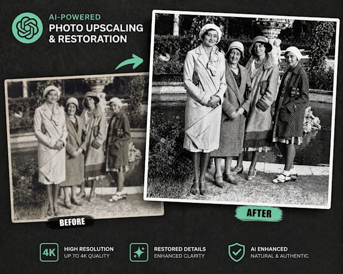 upscale and restore your old photo