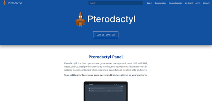 install and config pterodactyl on your server
