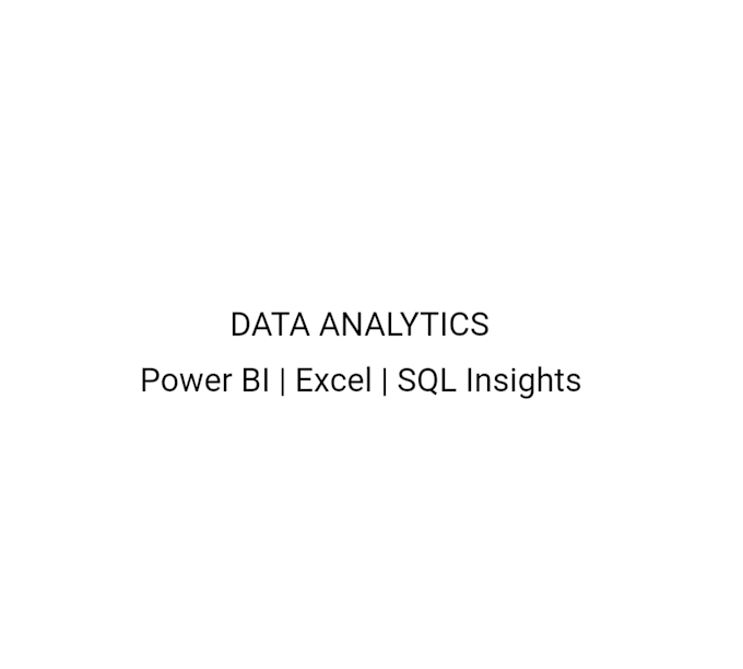 data analyst power bi dashboards excel and sql insights