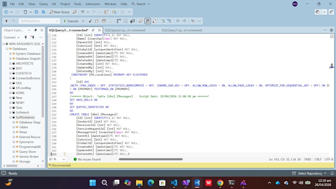 design professional sql server database schema and erd