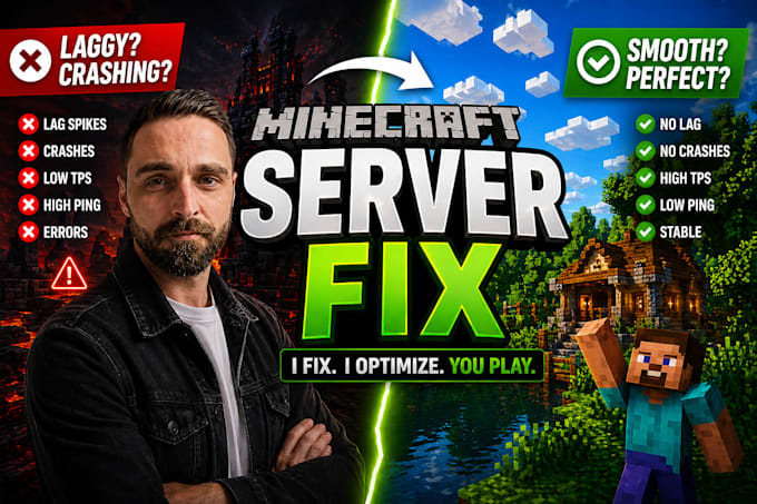 fix and optimize your minecraft server lag crashes and bugs