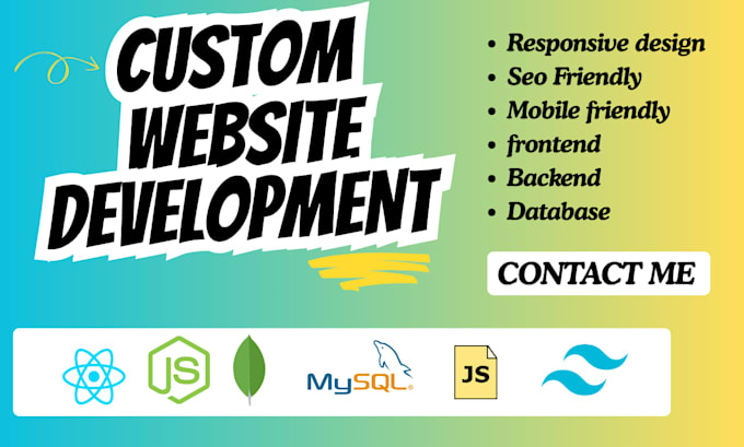 develop a custom website using node js and modern UI