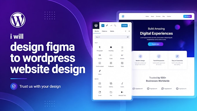 design figma to wordpress website design
