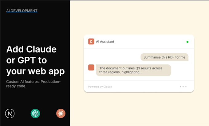 integrate ai into your web app using claude or openai