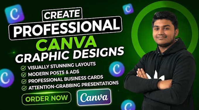 create professional canva graphic designs