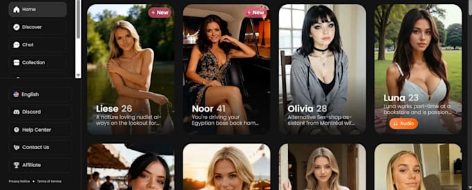 create an adult streaming site with ai support