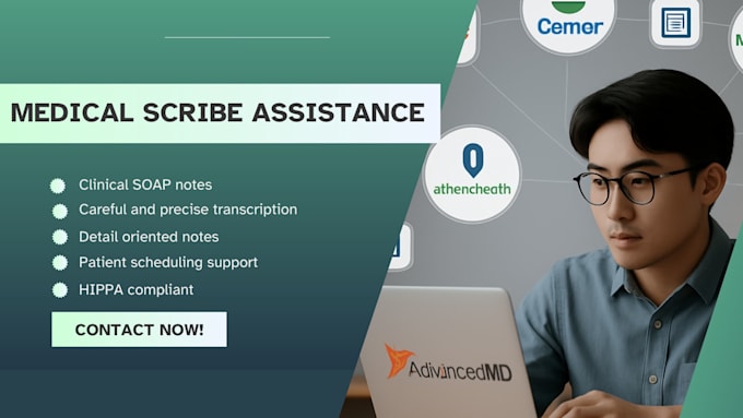 provide remote medical scribe support
