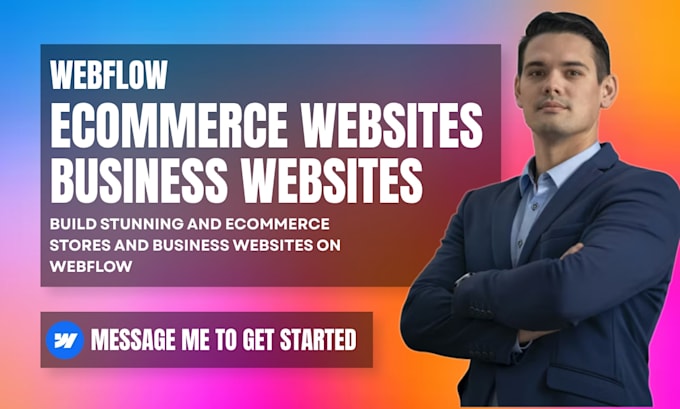 build webflow ecommerce website, webflow business website, webflow developer