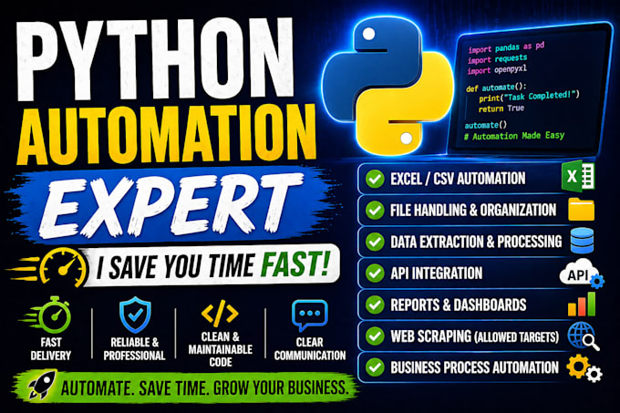 build python automation scripts for your business tasks