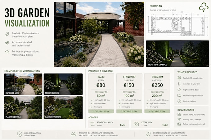 create 3d landscape visualization from your plan