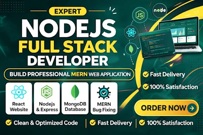 develop mern stack web app as a mern stack develope