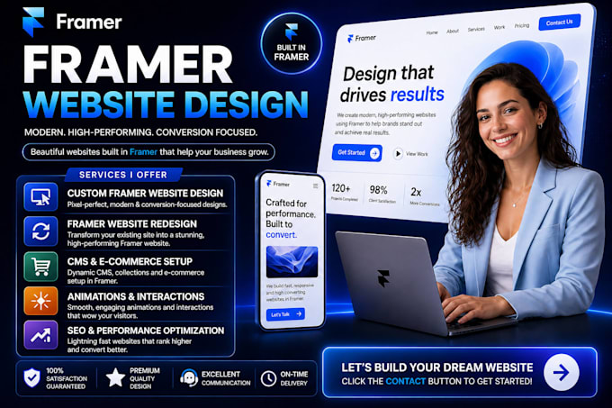 framer website develop framer website design framer developer framer website