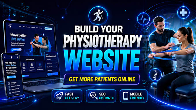 design a professional physiotherapy clinic website