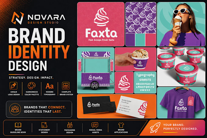 Do logo design and brand identity guidelines, branding kit by ...