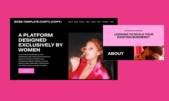 fix squarespace website issues to look clean, work on mobile