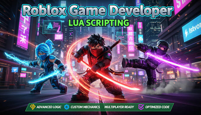 develop or script roblox systems, scalable mechanics and full game architecture