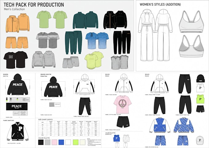 make tech pack  active wears set, gym wears for production