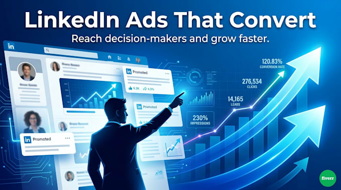 setup and manage high converting linkedin ads for b2b lead generation