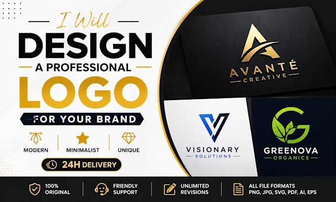 specialize in flat, minimalist logo designs