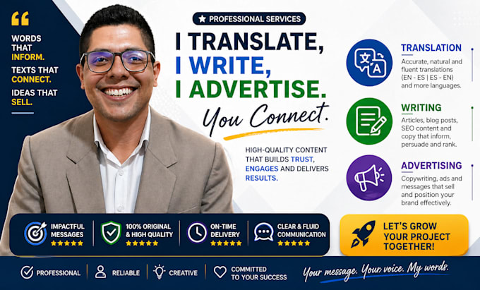 be honest, efficente and responsible