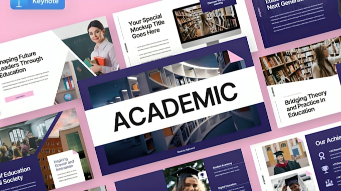 design academic, educational powerpoint, thesis, lecture slides