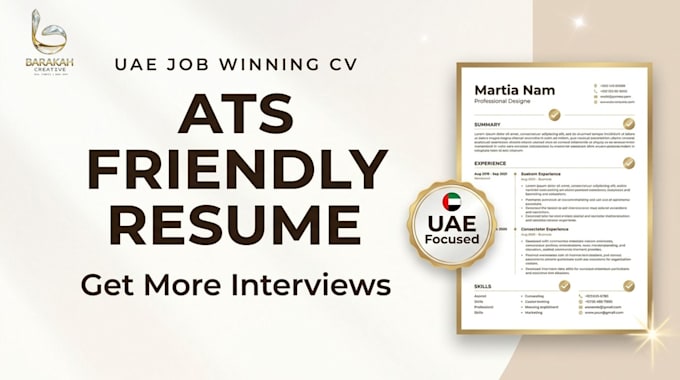 write ats CV resume for uae jobs that gets interviews