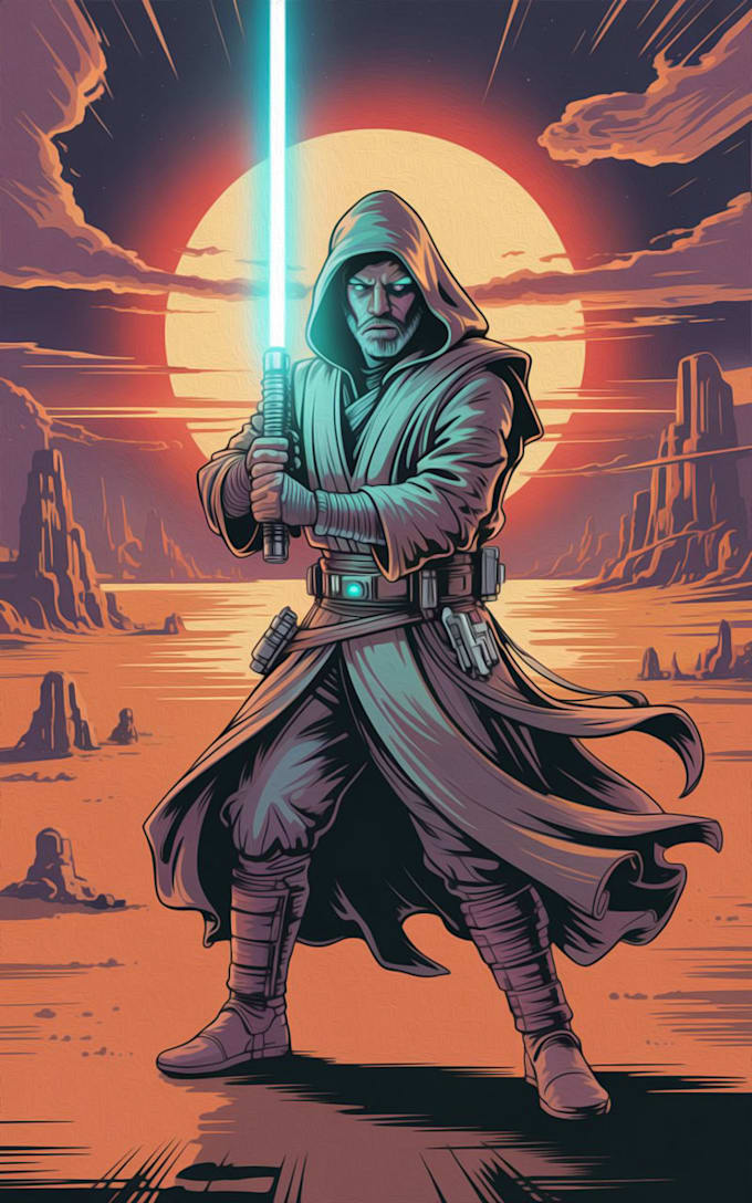 draw you as a star wars character art