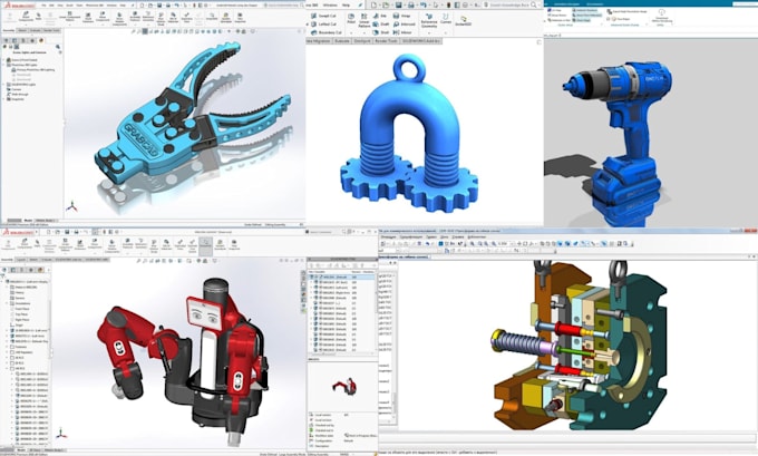 Create 3d cad model mechanical part product design for 3d printing ...