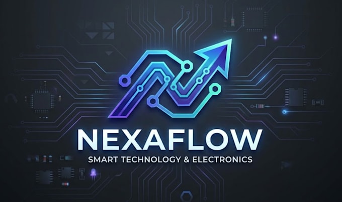 create a smart technology and electronics logo