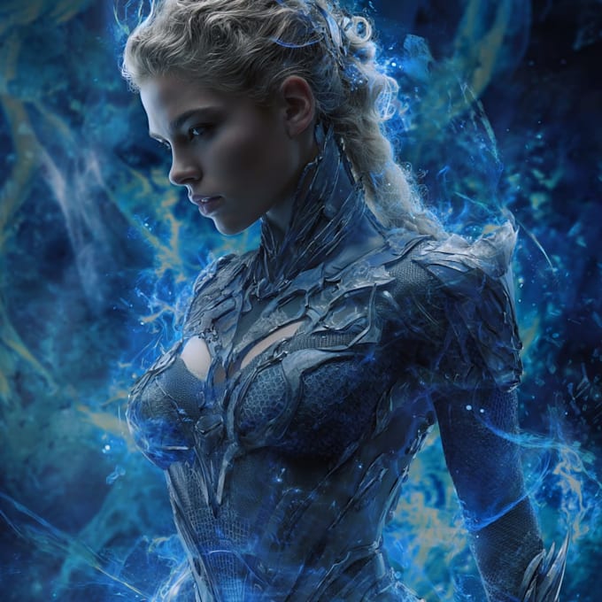 create scifi, fantasy, superhero character design