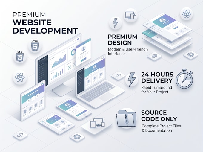 Provide a premium modern website source code in 24 hours by ...