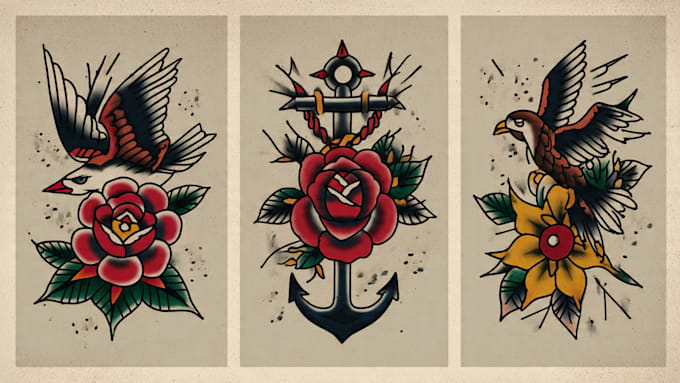 old school tattoo illustrations