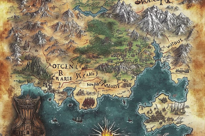 create custom medieval maps for your next fantasy novel