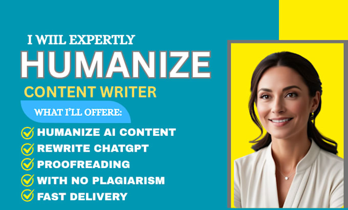 humanize ai content do proofreading edit rewrite ai urgent content humanization
