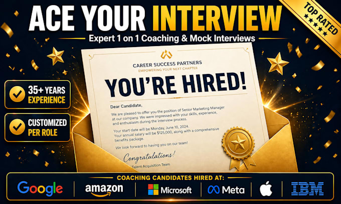 provide expert interview prep and mock interviews over zoom