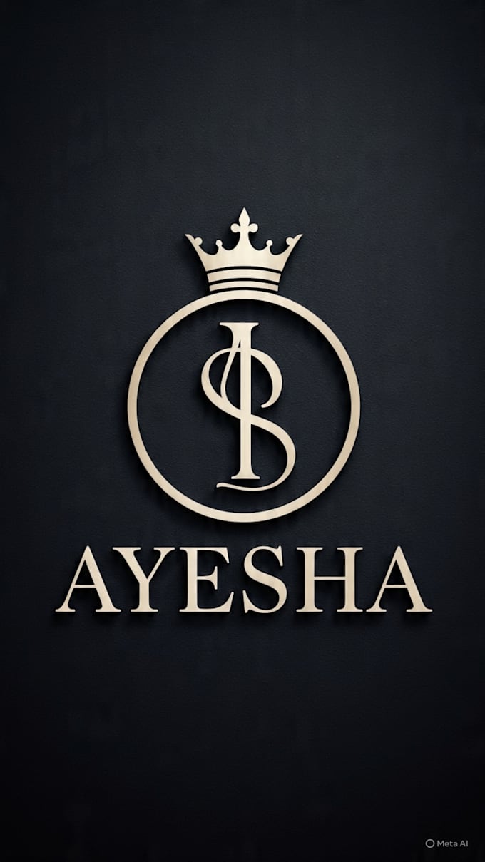 design luxury crown monogram logo design