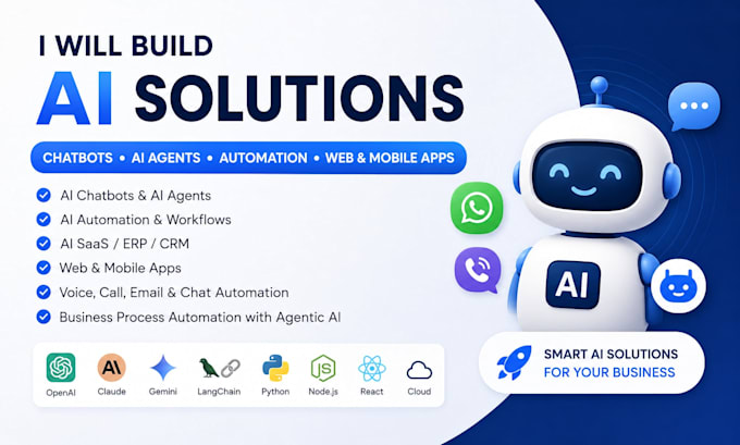 develop ai powered web, mobile and automation applications