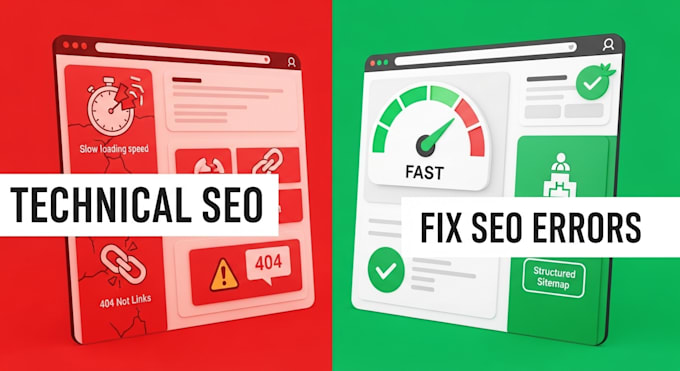 do technical SEO audit and fix website issues