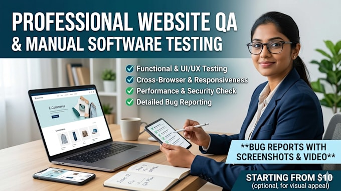 perform manual testing, UI UX audit, and QA testing for your website