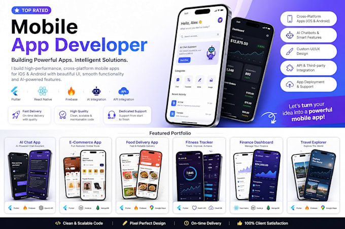 build your mobile apps with flutter, flutterflow and firebase