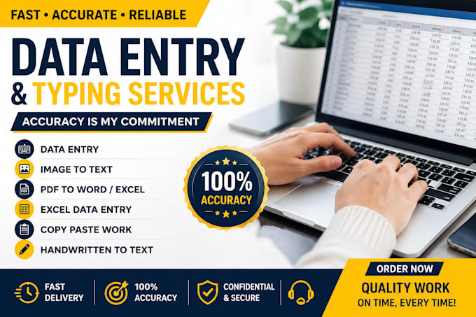 do accurate data entry and image to text typing
