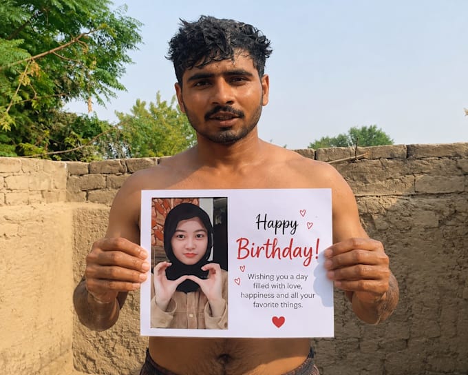 create funny birthday greeting video