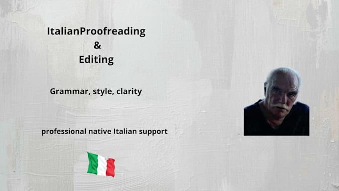 proofread and edit your italian text professionally