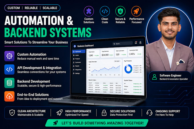 build n8n automation workflows, API integrations and backend systems