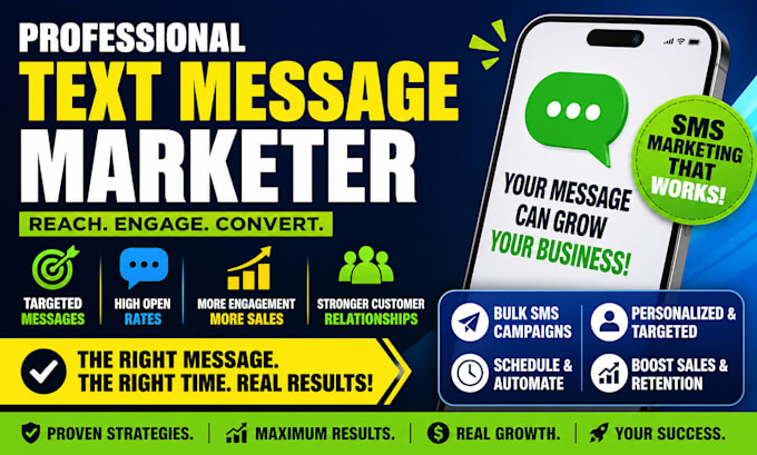 do SMS and text message marketing and sms blast to audience