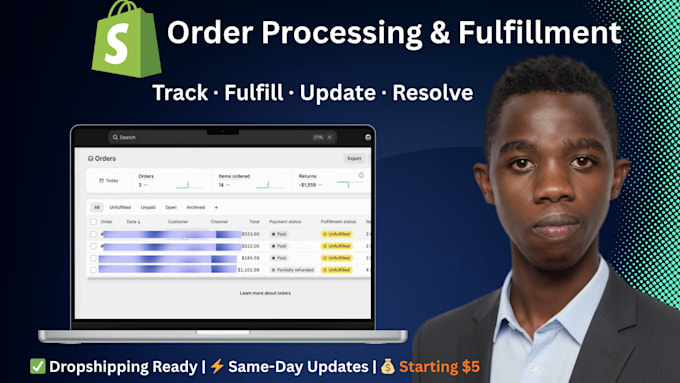process and manage your shopify orders