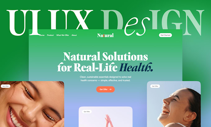 do modern website ui ux design and redesign