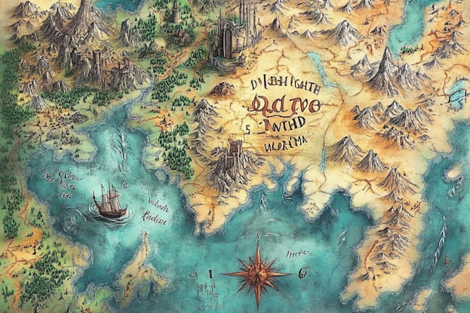 create creative illustrated city and location maps